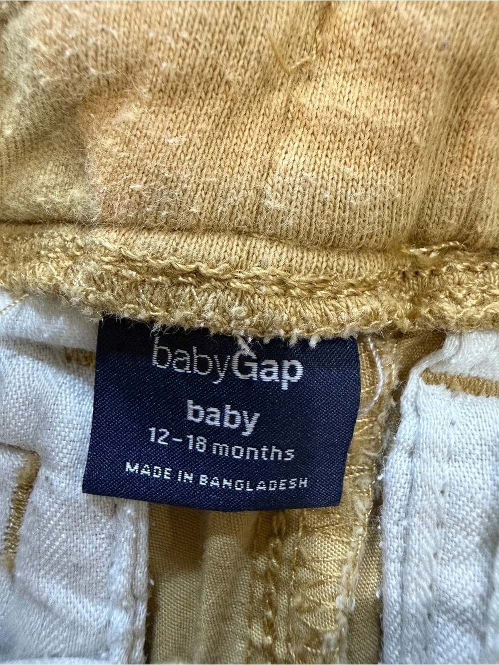 Baby Gap Kids Cargo Pants with Drawstring Waist - Tan Sz 12-18M